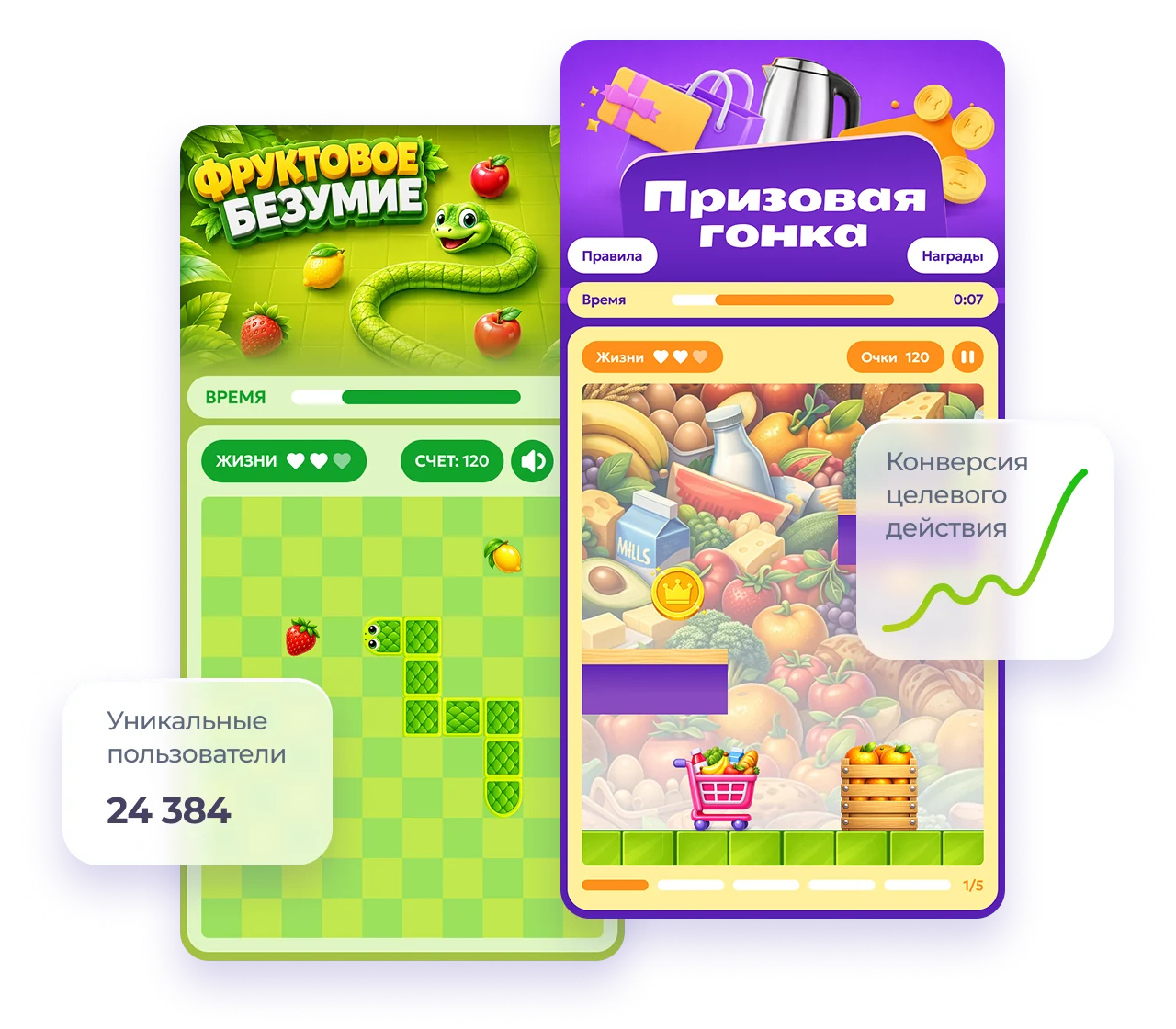 Интерактивная промоигра с показателями конверсии и участия